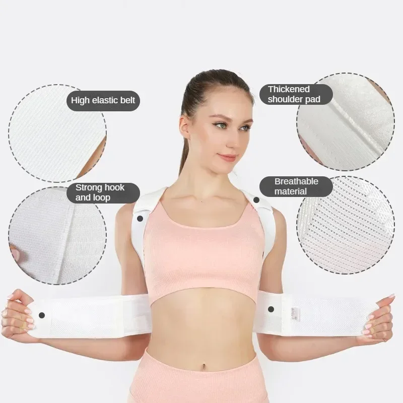 PostureRight Medical Grade Posture Corrector for Upper & Lower Back Scoliosis Support with Chest Strap