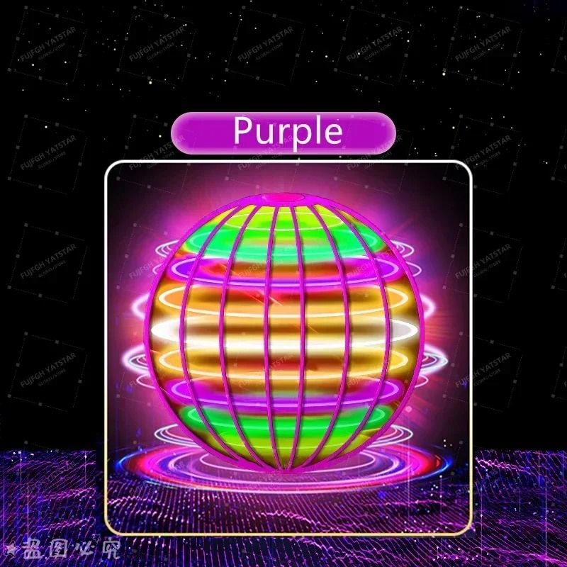 Flying Ball Childrens LED Cosmic Globe 360° Rotating Suspension Toy