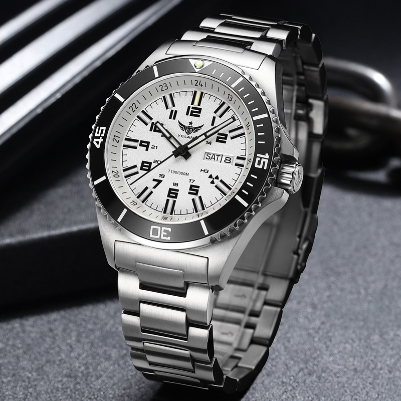 Automatic Mechanical Watch 44mm, Japan 8205 Movement, Men Diver Luxury Watch, 300M Waterproof Luminous