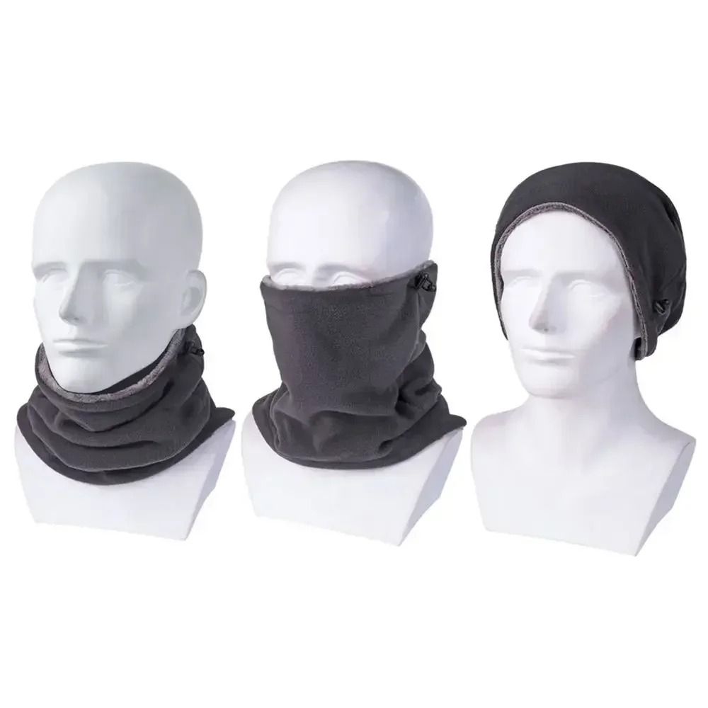 Winter Fleece Motorcycle Face Mask Neck Warmer Windproof Balaclava for Outdoor Sports