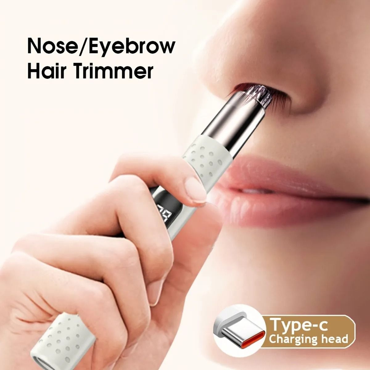 Mini Electric Nose & Ear Hair Trimmer – Portable Rechargeable Grooming Clipper – High-Precision Safe Shaver Hub