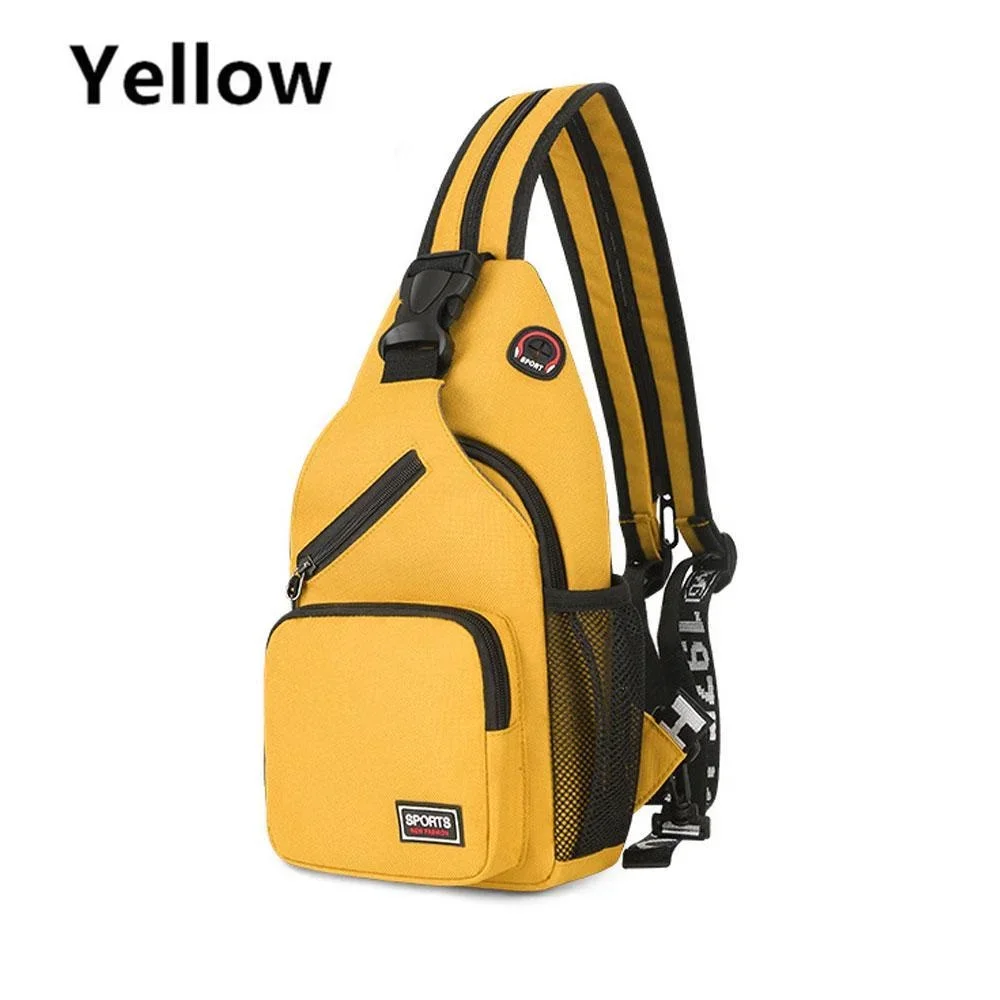 Multi-functional Men's and Women's, KISMIS Messenger Shoulder, Travel Backpack, Chest Bag with Headphone Hole