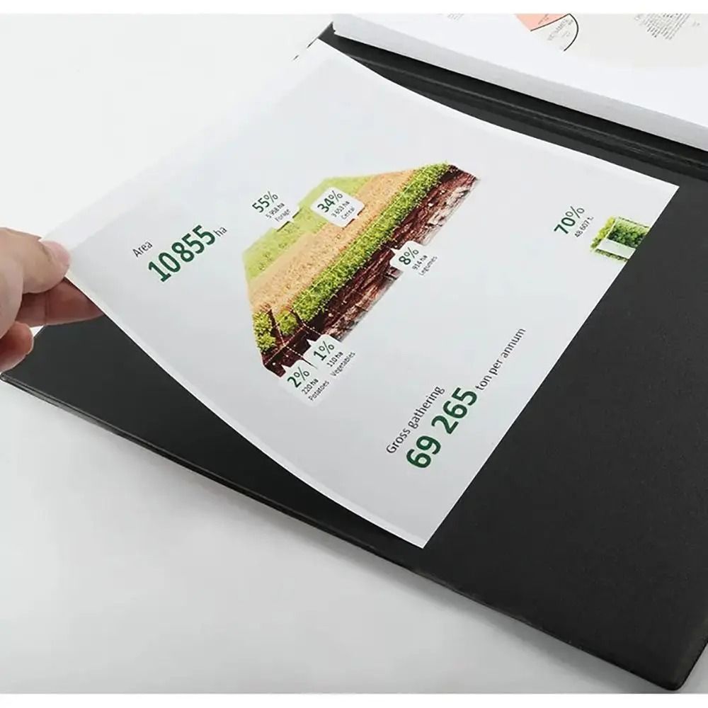 Professional PU Leather Clipboard Folder A4 A5 Foldable Conference Writing Pad