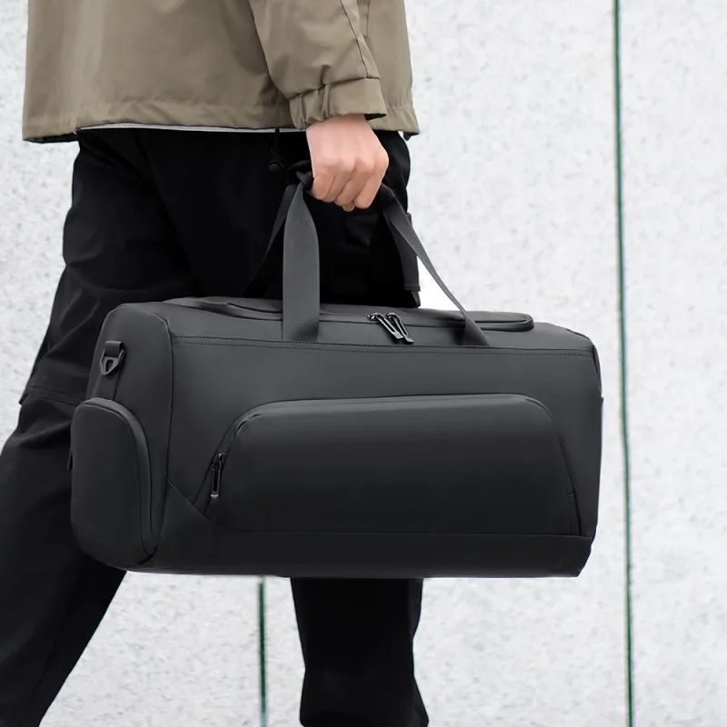 Large Capacity Gym Travel Duffel Bag with Shoe Compartment