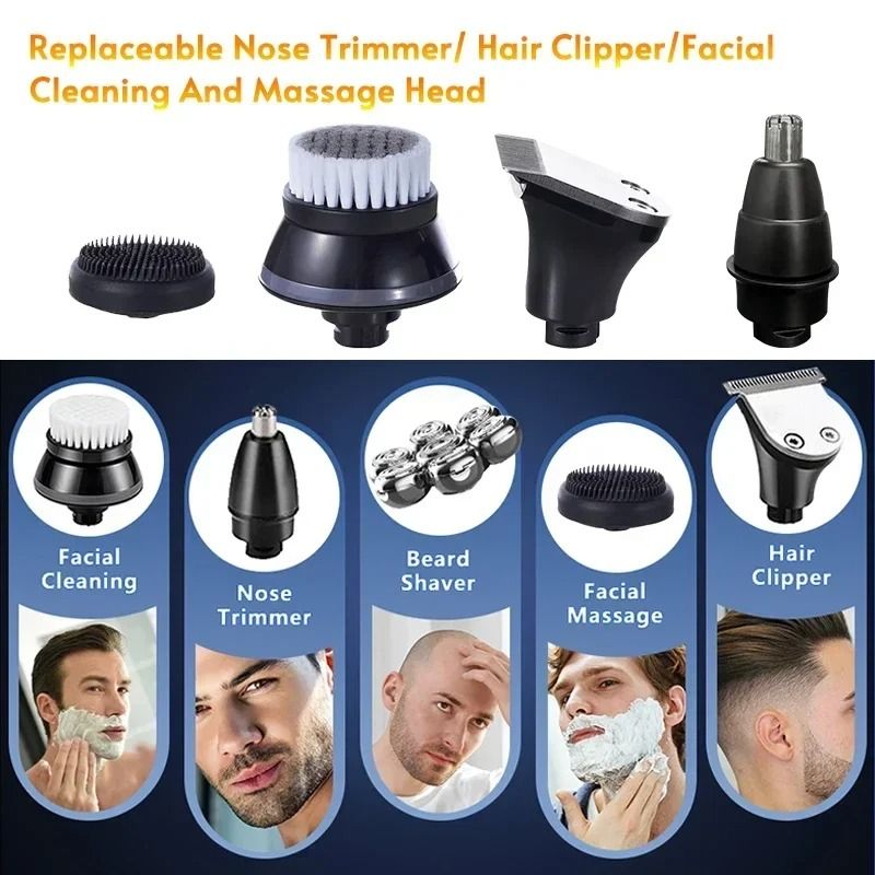 Universal Replacement Shaver & Grooming Heads – 3D to 9D Floating Cutters