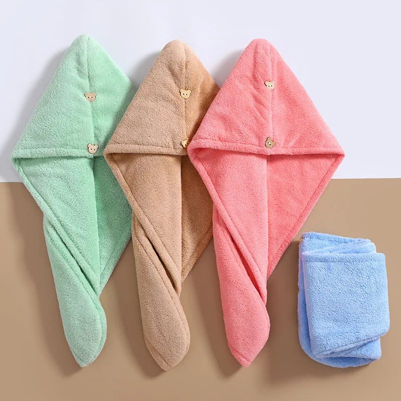 Microfiber Hair Towel Wrap Quick Dry Hair Turban Absorbent Hair Towel