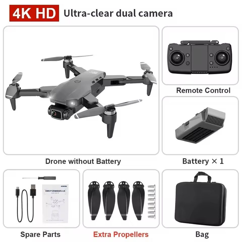 Foldable 4K 5G GPS Drone with Dual HD Camera and 1.2KM Range