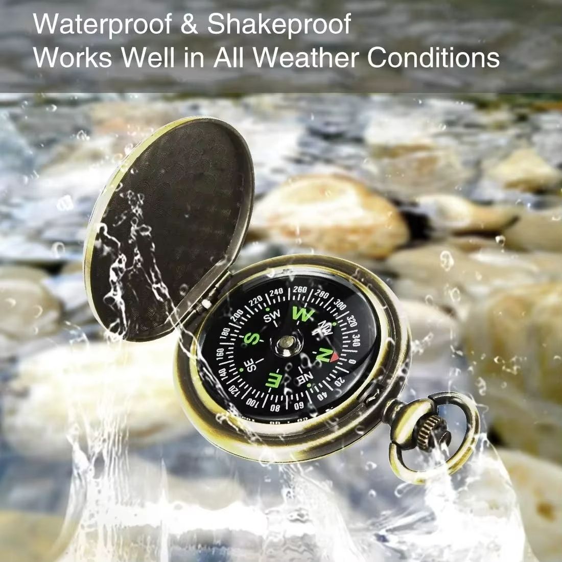 TrailGuide Military Navigation Compass – Lightweight Map Reading Tool for Hiking, Camping & Orienteering