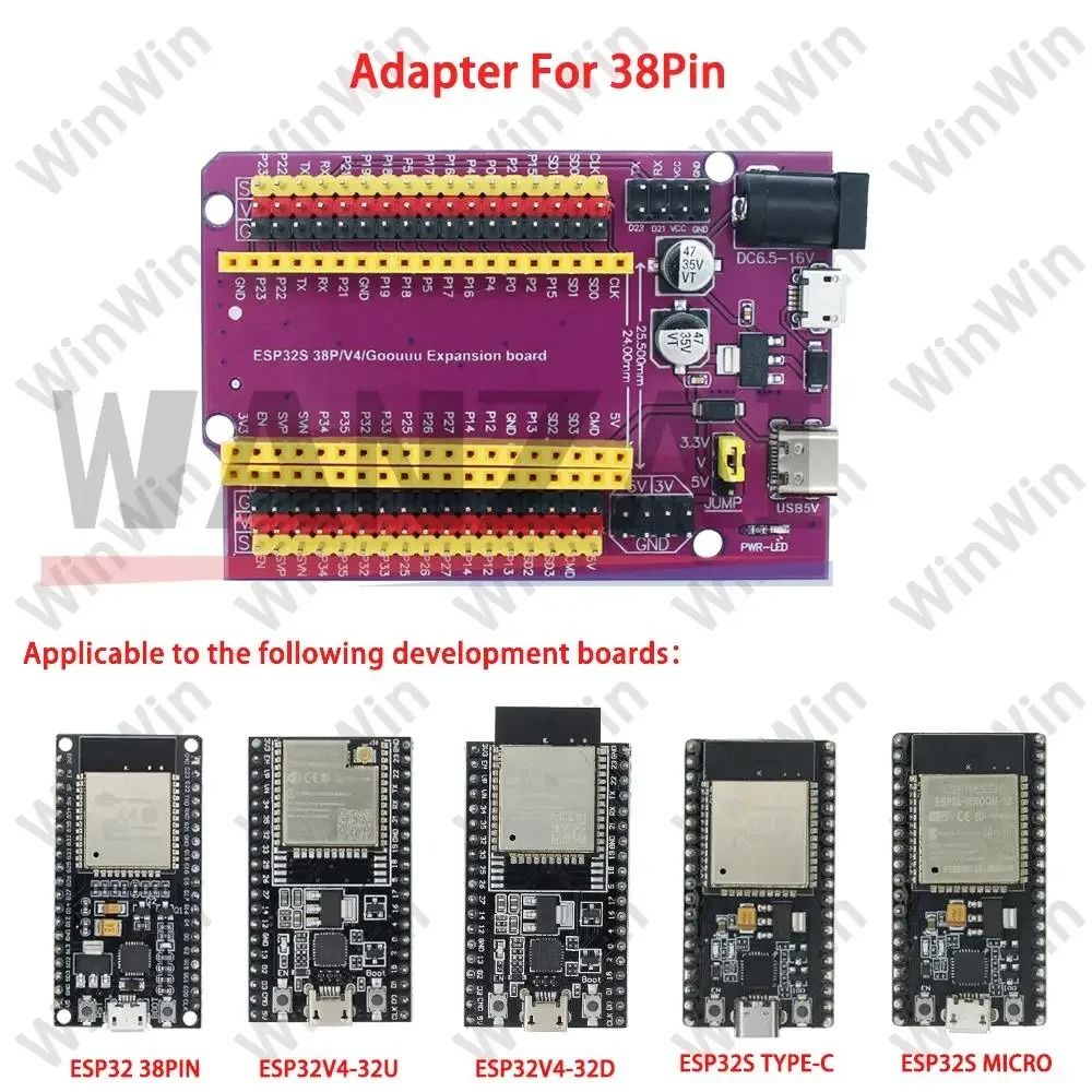ESP32 Development Board WiFi Bluetooth Dual Core Low Power Microcontroller Module