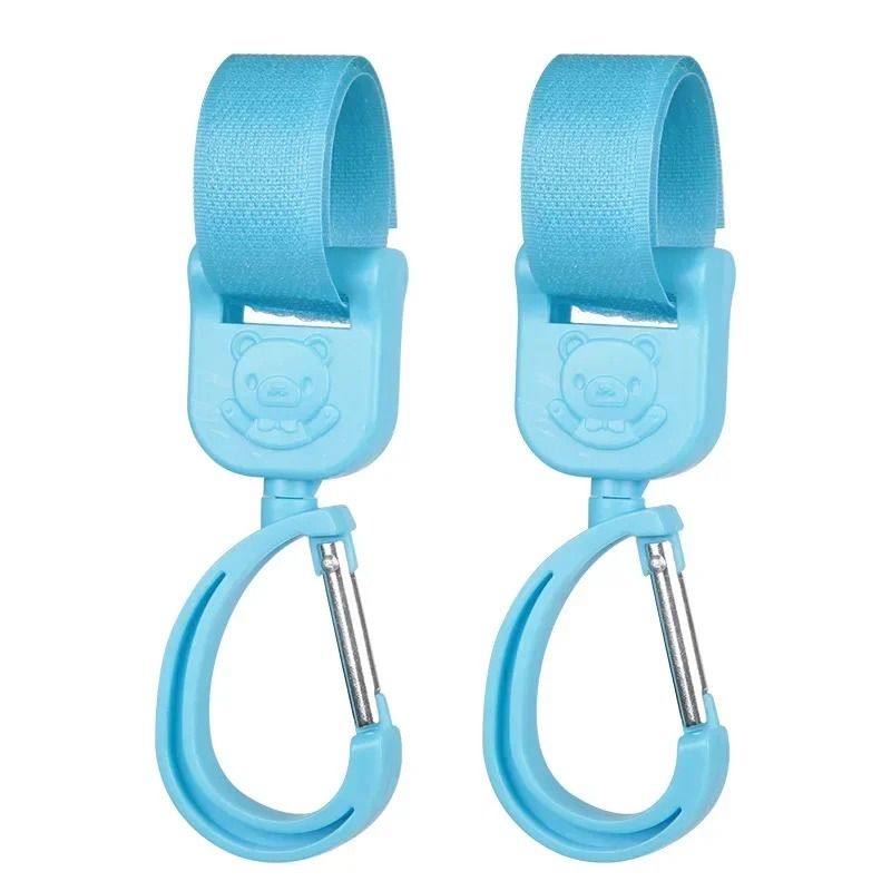 Baby Stroller Pram Hooks 360 Rotation Universal Bag Hanger Clip Set