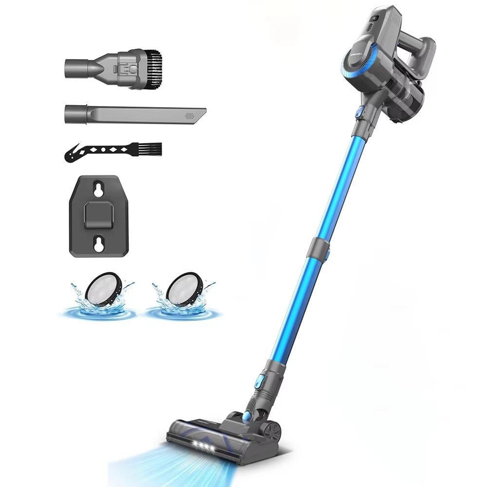 YISORA N300 Cordless Vacuum Cleaner – Ultra Lightweight 20Kpa Stick Vacuum for Pet Hair, Carpet & Hard Floors