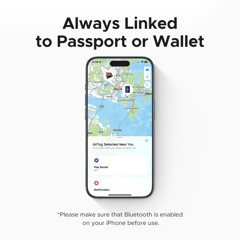 SmartTrack Wallet Card Finder for iPhone Apple Find My Bluetooth Tracker Slim Waterproof