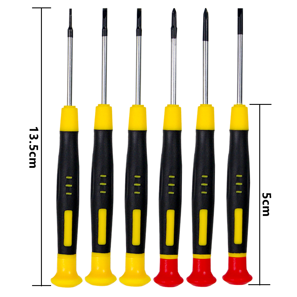 Tool Kit with Different Size Flathead and Philips Screwdrivers for Electronics, Jewelry, and Watch Repair
