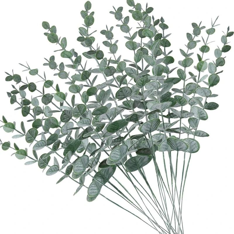 100-Piece Bulk Artificial Eucalyptus Leaf Set