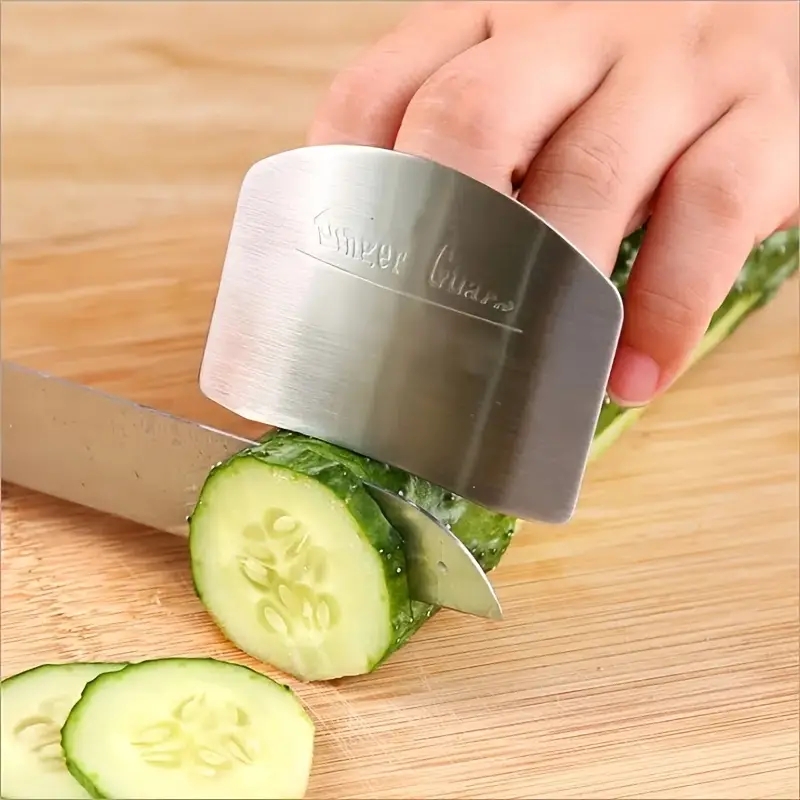 Stainless Steel Vegetable Cutting Finger Guard Safe Hand Protector for Kitchen Tasks