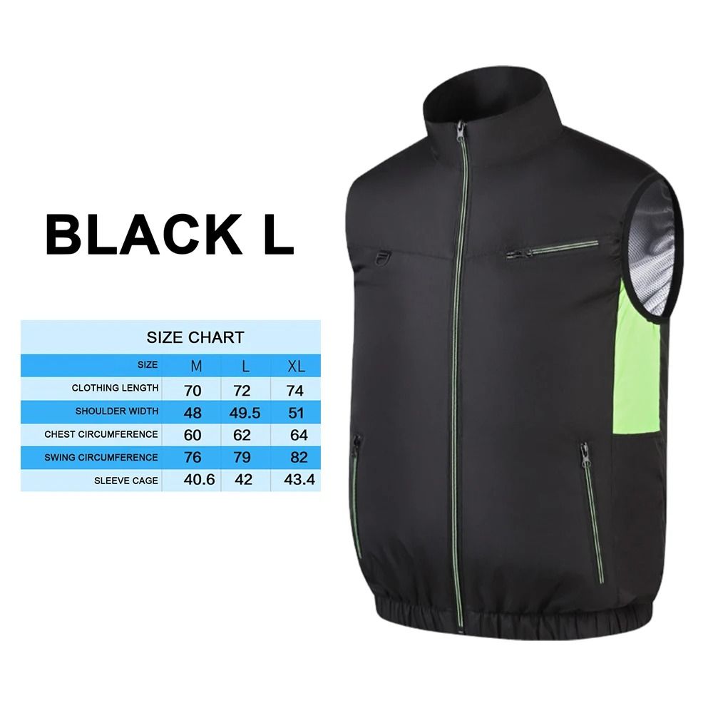 Cooling Fan Vest Summer Heat Resistant Air Conditioning Vest