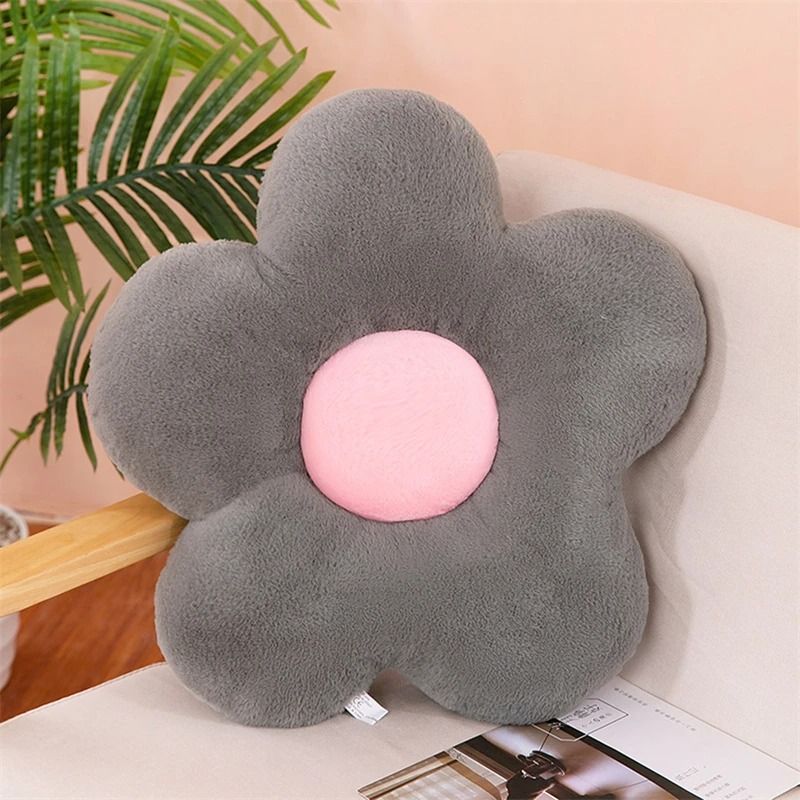 Soft Five Petal Flower Cushion
