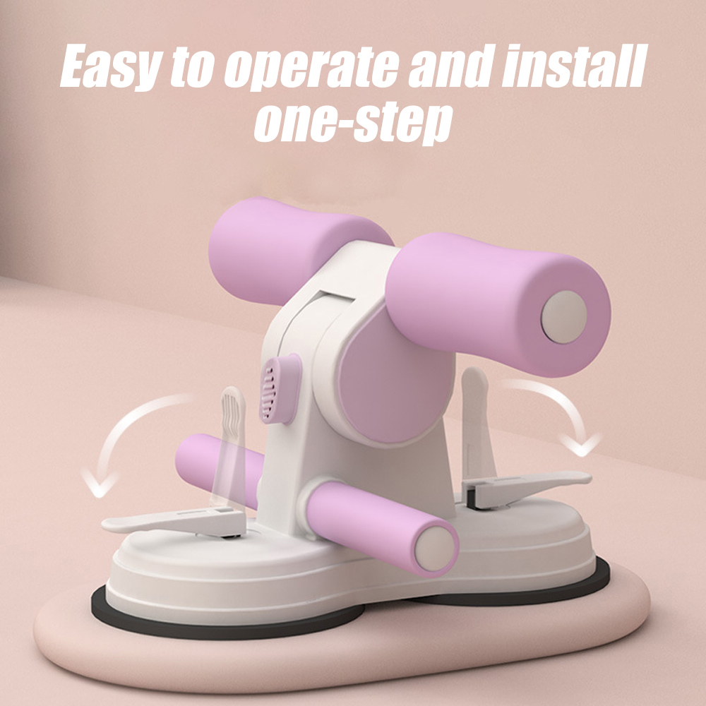 Portable Sit Up Bar for Home Fitness, Adjustable Foot Holder with Strong Suction for Effective Workouts