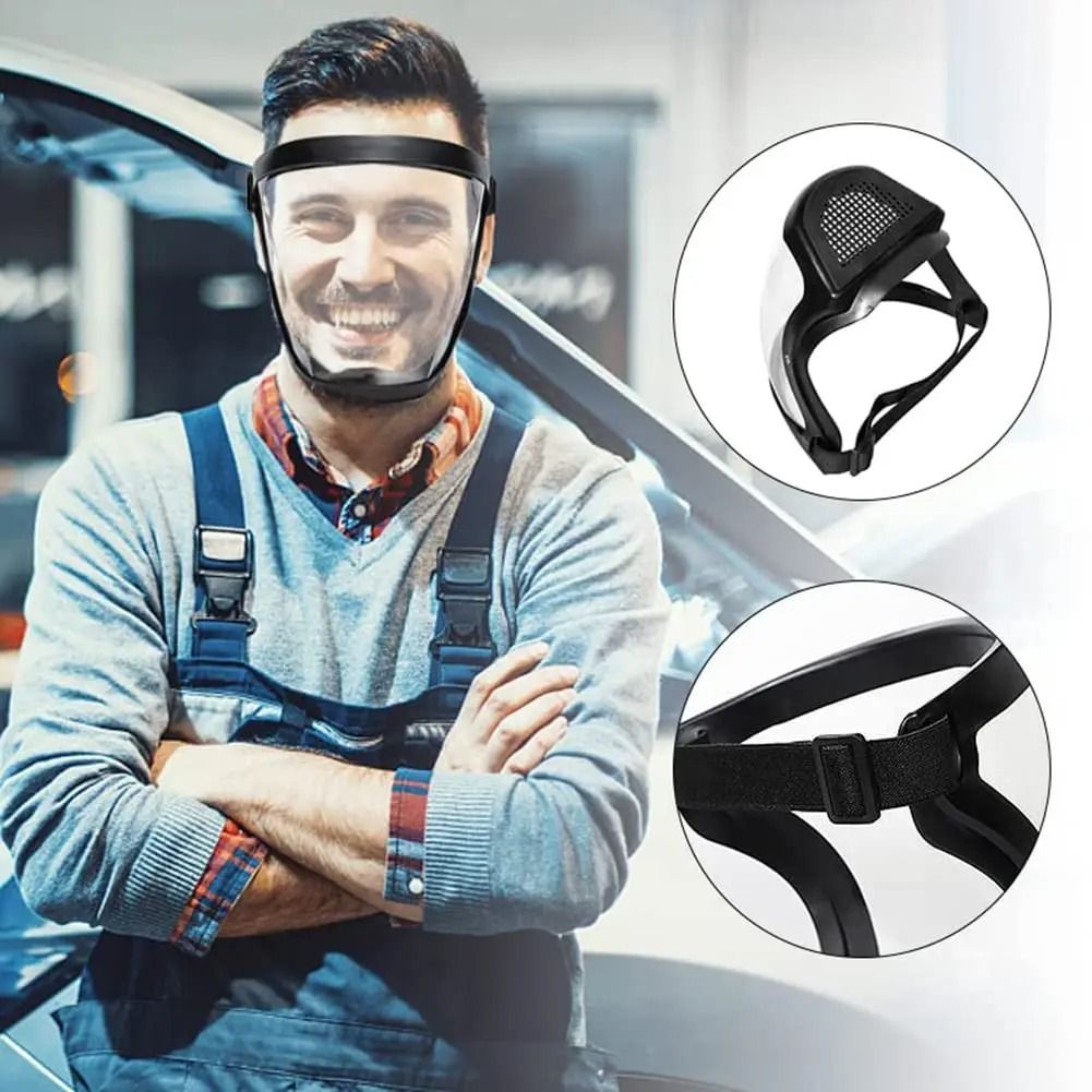 FULIER Transparent Anti-Fog Full Face Shield