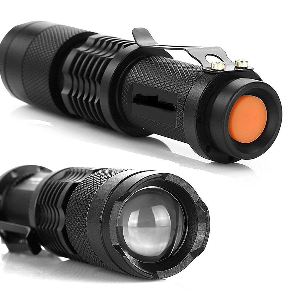 Tactical LED Helmet Flashlight Zoom Aluminum Alloy Work Light for Outdoor and Hands Free Use