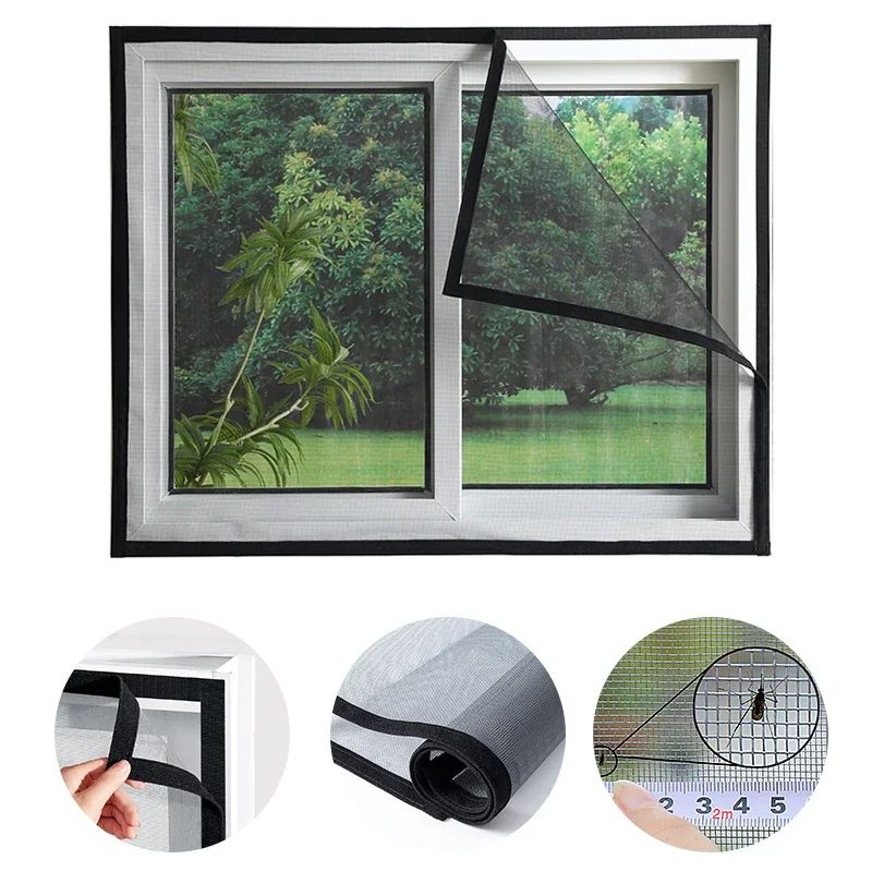 Custom Fit Self-Adhesive Mosquito Net for Windows & Doors