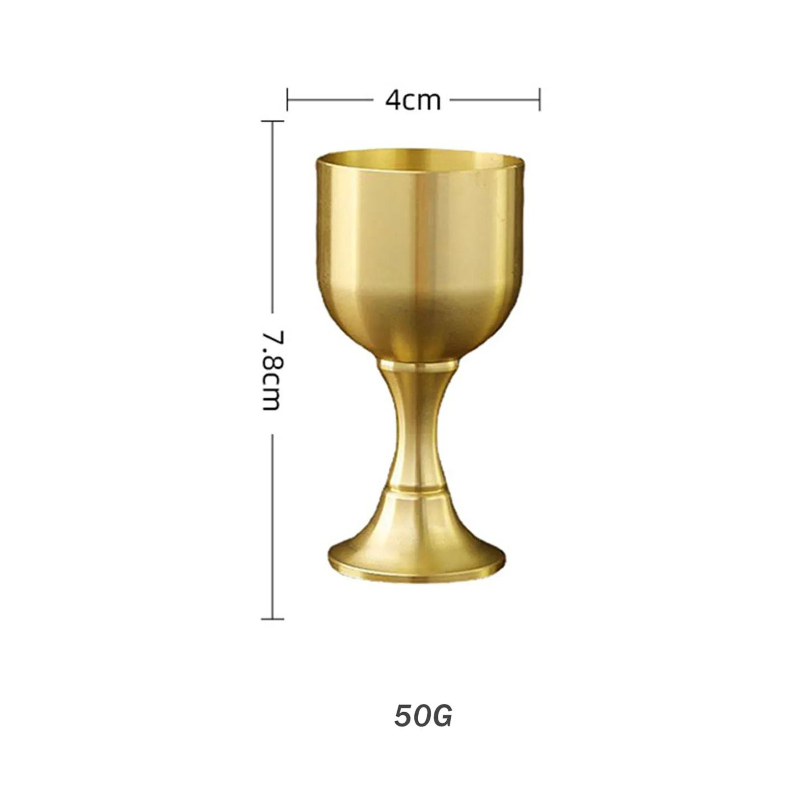Pure Copper Chalice Cup | Artisanal Brass Beverage Goblet