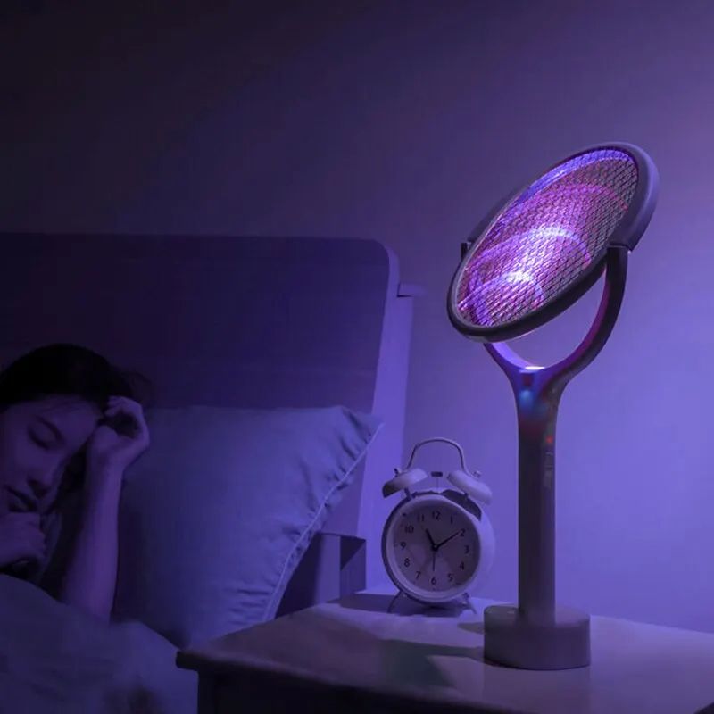 5-in-1 Fast Charging Electric Mosquito Swatter Racket Bug Zapper Lamp with Safety Insulated Battery, Adjustable Design