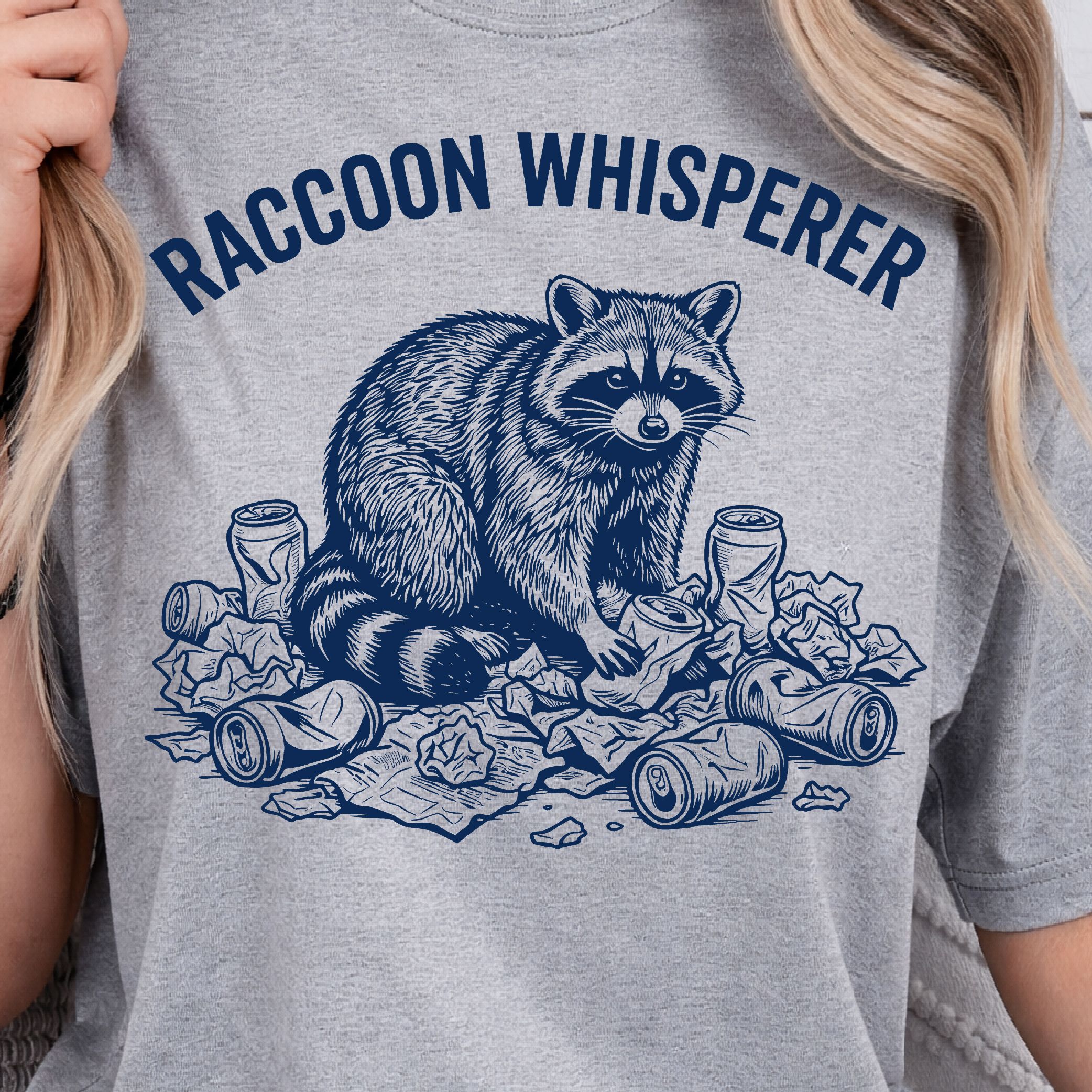 Raccoon Whisperer Shirt, Funny Raccoon Lover T-Shirt, Animal Humor Tee