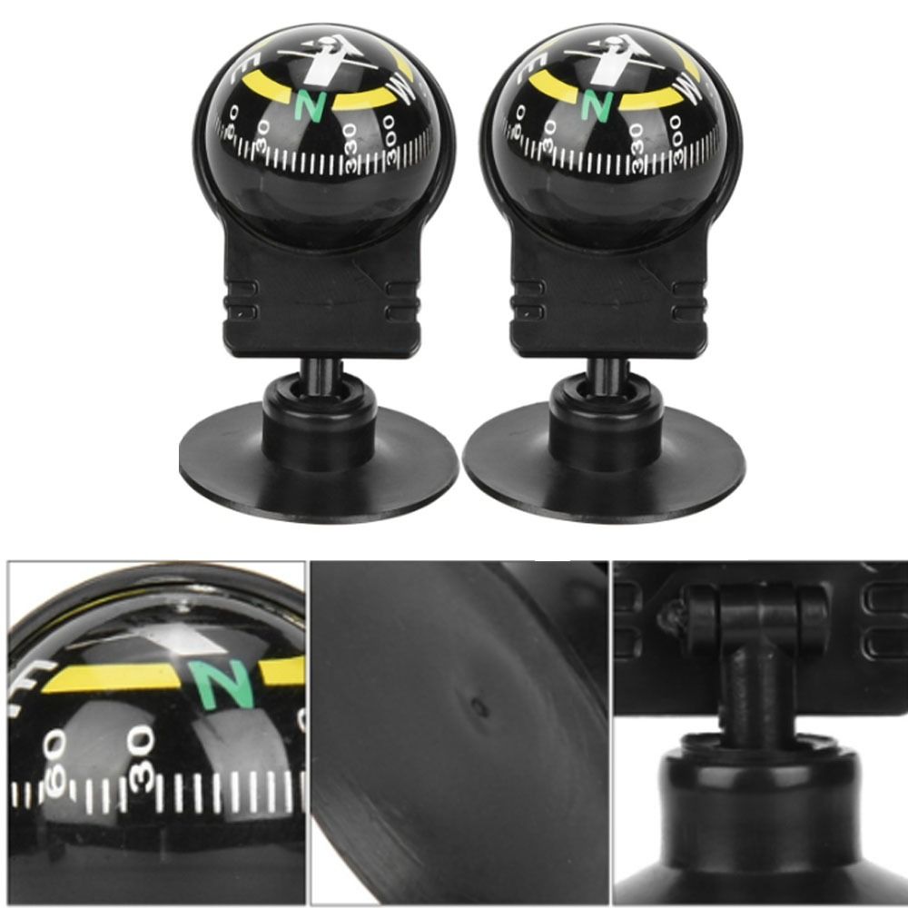 Durable Suction Cup Car Compass  Adjustable Navigation Guide Ball for Car Dashboard