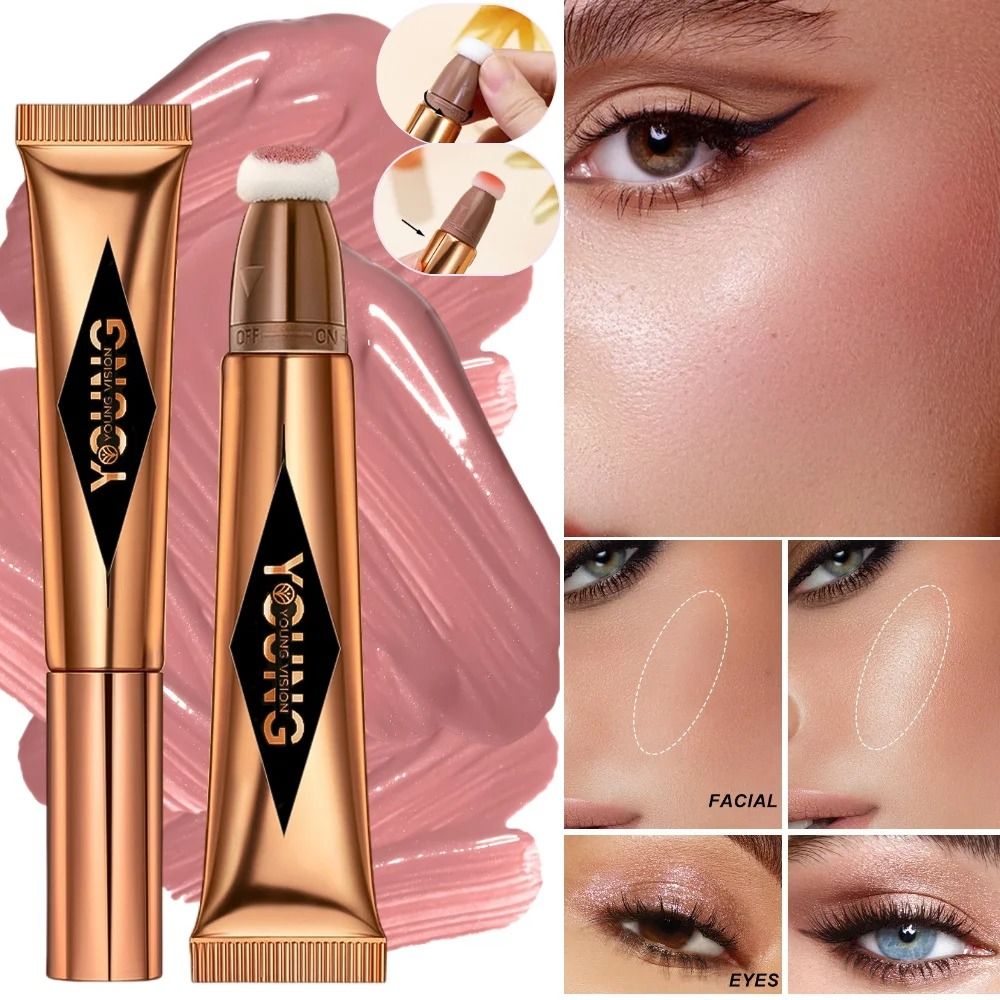 Young Vision Air Cushion Powder Blusher High Gloss Stick 6 Shades