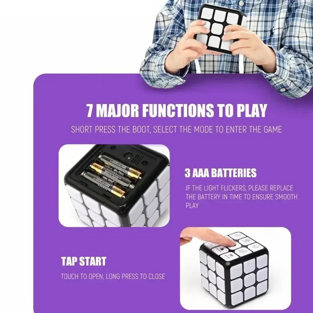 Smart Voice Electronic Magic Cube 3x3 Magnetic Brain Training Toy