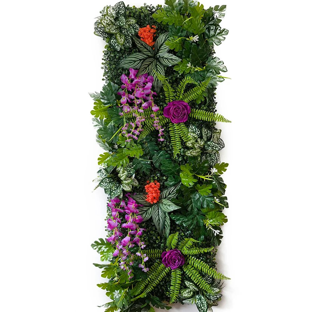Artificial Grass Wall Panel Greenery Backdrop Decorative Plant Wall