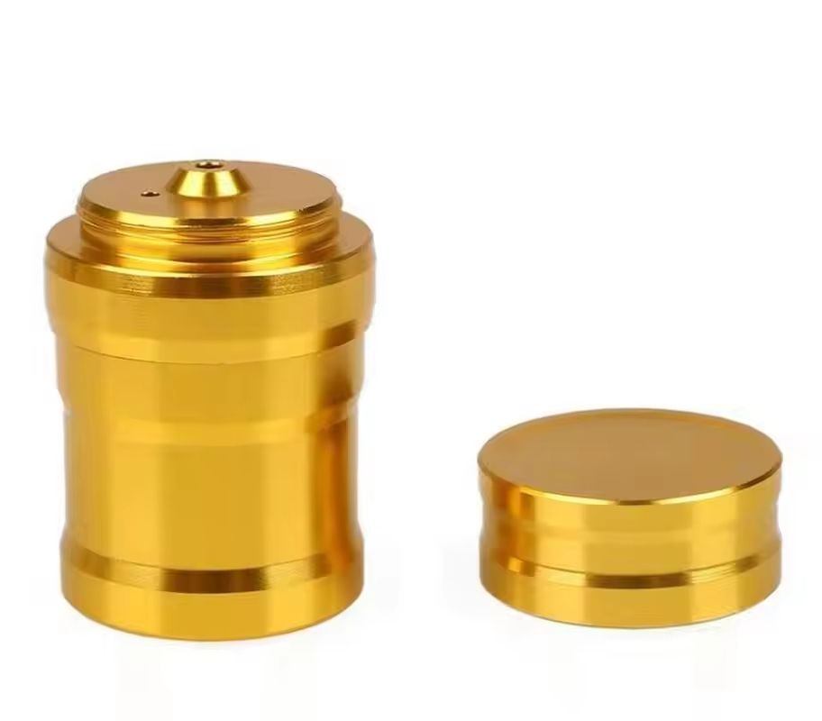Portable Gold Metal Mini Alcohol Lamp