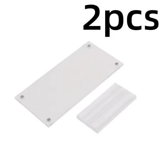 Clear Acrylic Dollar Bill and Commemorative Coin Display Frame with Base 1 to 2 PCS