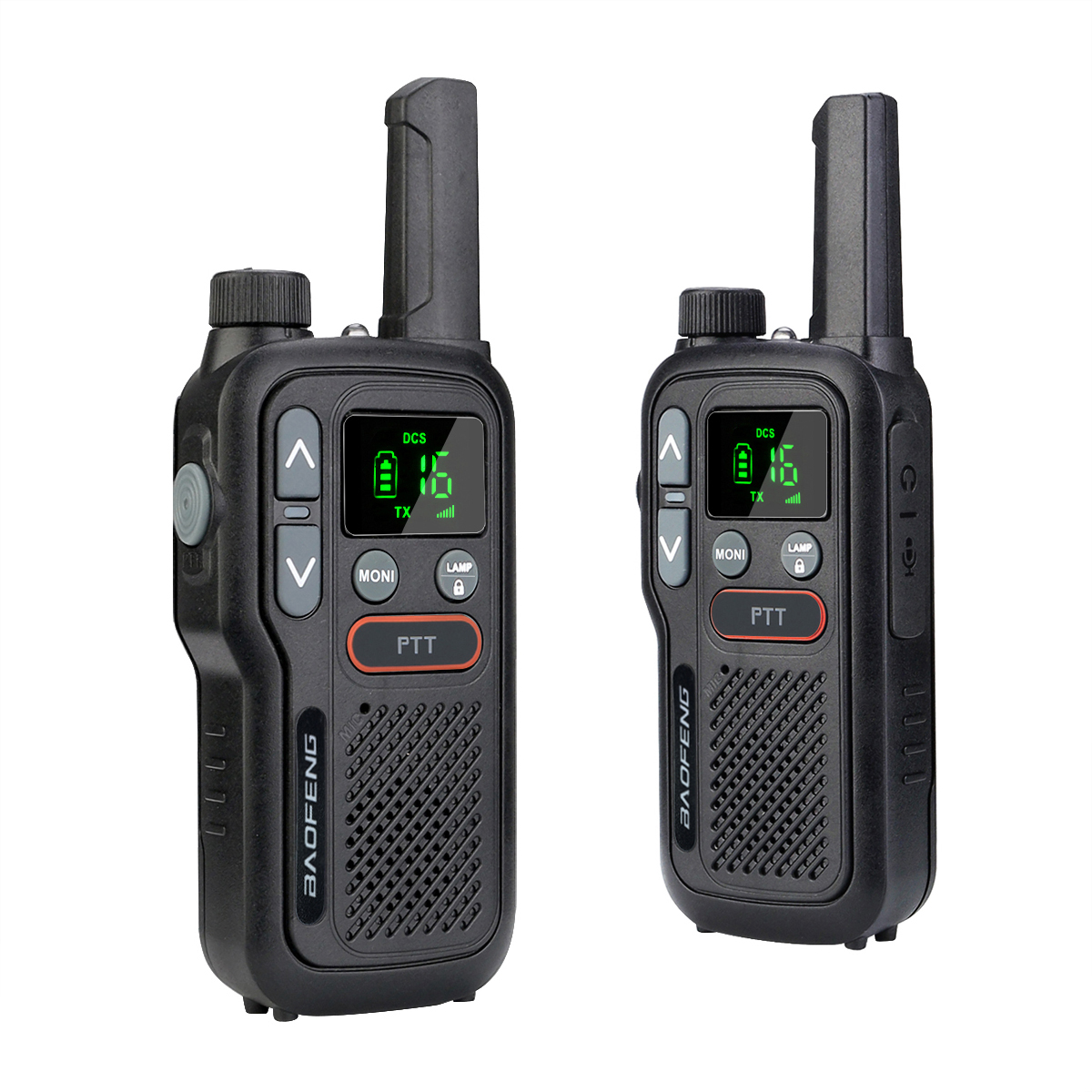 Mini Walkie Talkie Set Rechargeable Portable Two Way Radio for Outdoor Communication