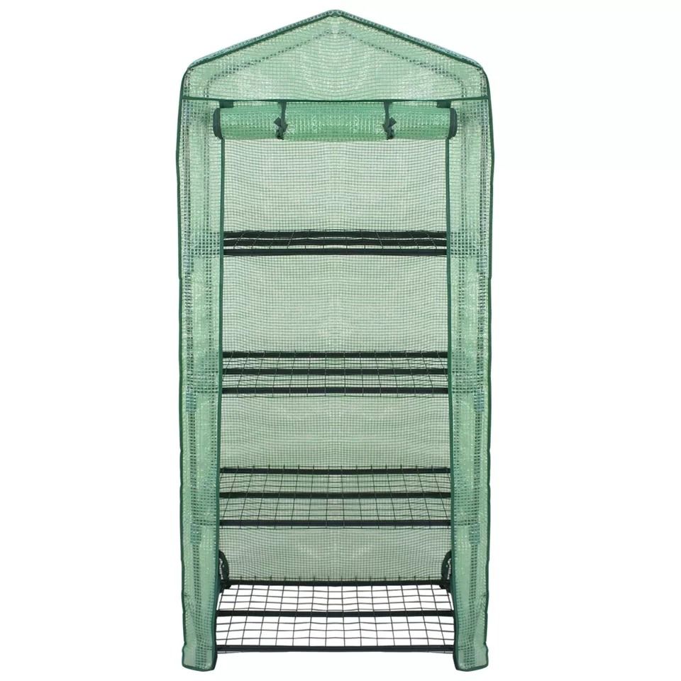 4-Tier Walk-in Greenhouse for Plants, Seeds & Flowers – Durable Storage Shelves for Backyard, Patio, Balcony