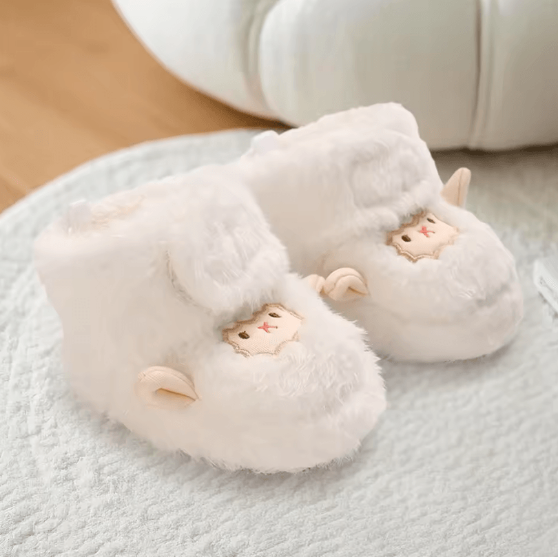 SnowBuddy Baby Animal Print Snow Boots – Cozy Infant First Walker Boots with Soft Non-Slip Sole
