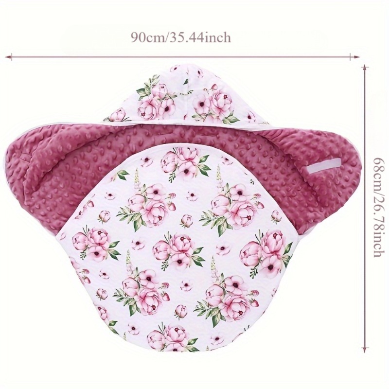 Super Soft & Warm Thick Winter Baby Swaddle Blanket for Baby Stroller, Car Seat, Double Sided Baby Swaddle for Newborn