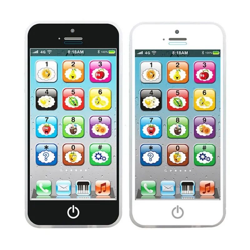 Baby Musical Phone Toy – Light & Sound English Learning Educational Phone Toy for Toddlers
