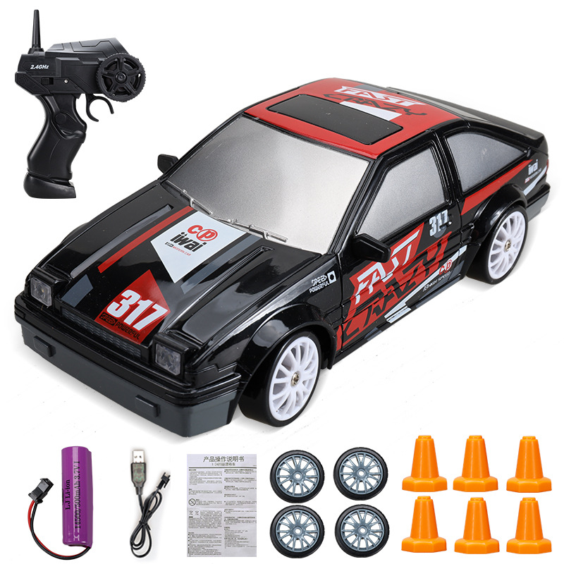 4WD Drift Car, Remote Control Racing Car Toy for Kids Adults High Speed Drift Vehicle with LED Lights, Christmas Gift