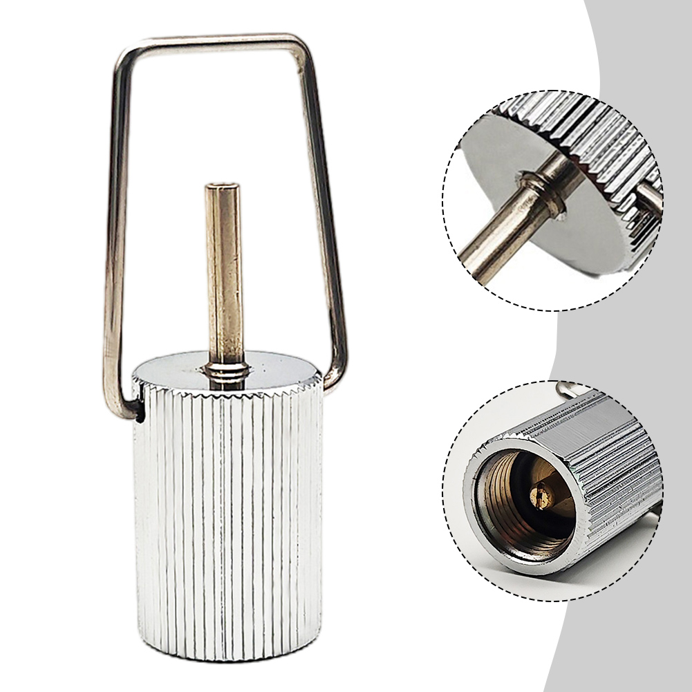 Outdoor Camping Butane Gas Lantern Tank Fill Adapter Practical Copper Camping Fill Adapter for Butane Gas Tanks
