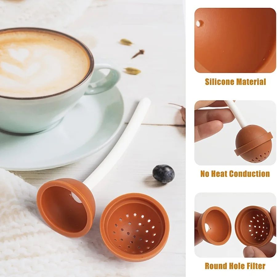Silicone Lollipop Tea Infuser Strainer