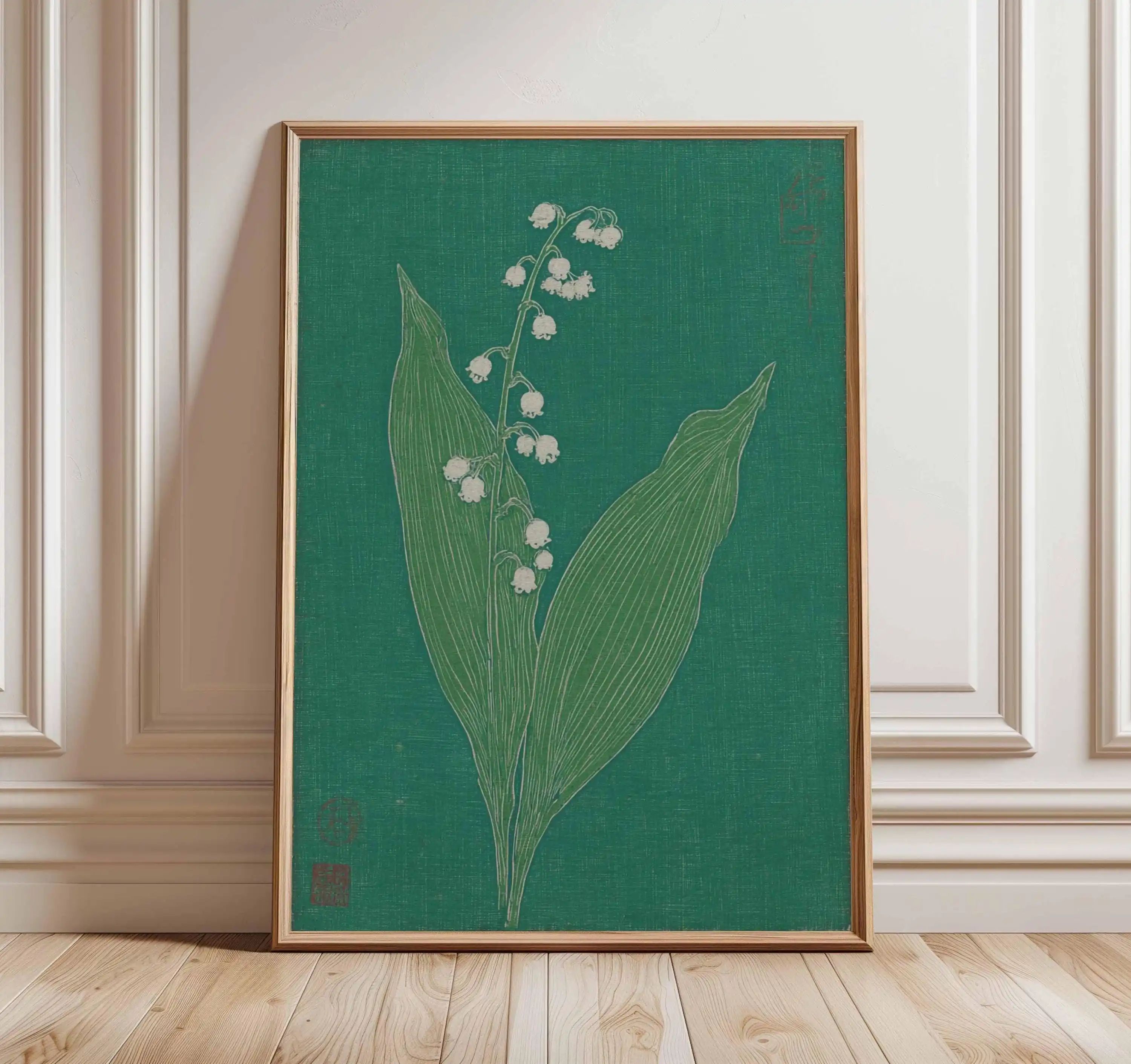Japanese Crane Wall Art Vintage Ukiyoe Canvas Poster Oriental Home Decor