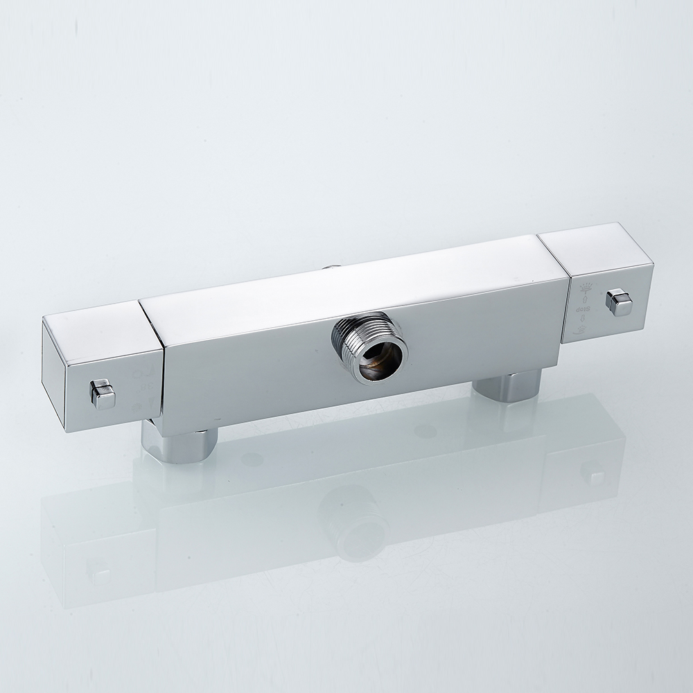 Stainless Steel Wall Mounted Shower Faucet, Constant Temperature Bathroom Bathtub Hot & Cold Water Mixer Valve