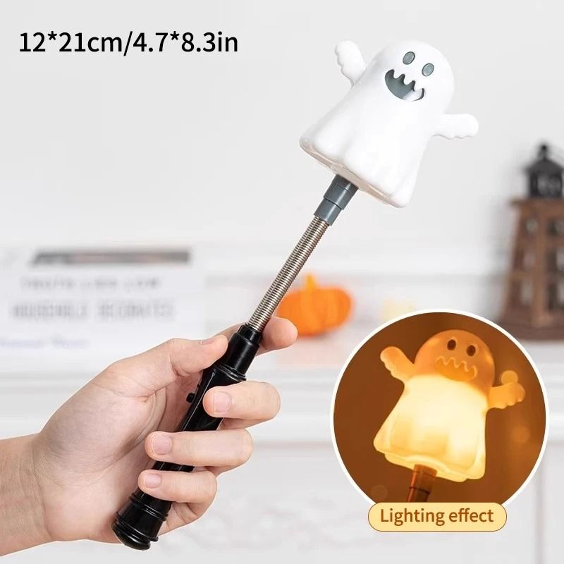 Halloween Pumpkin LED Hand Shaker Flashlight