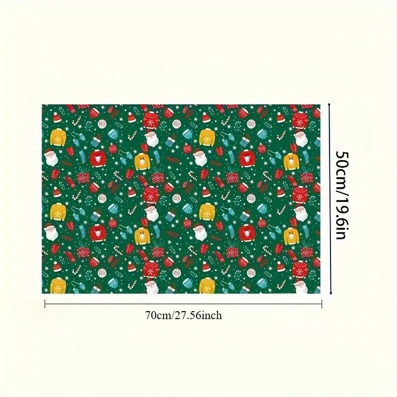 Extra-Long Christmas Wrapping Paper Sheets – 70 49 cm Gift Wrap Sets for Holiday Gifts & Party Decorations (5/10/20 pcs)