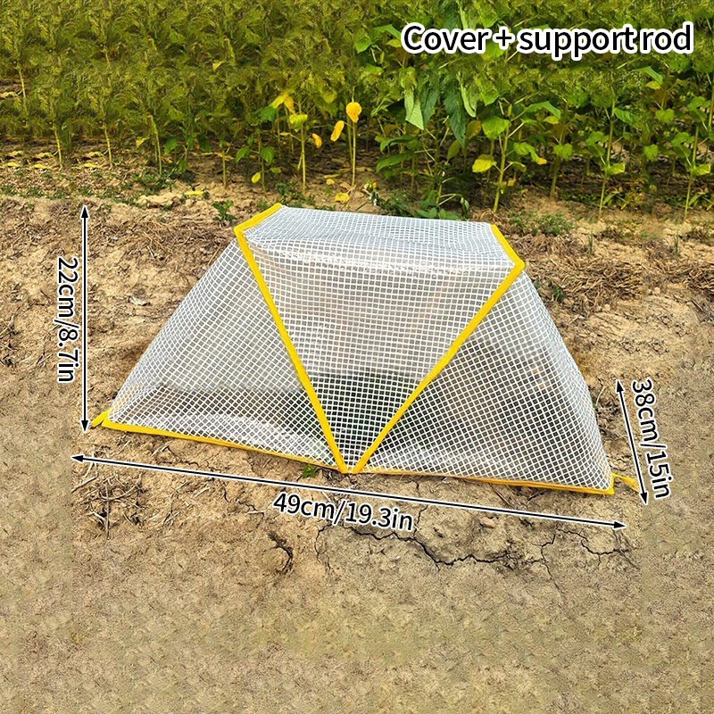 Winter Plant Warm Covers, Pop Up Mini Greenhouse With Zipper, Garden Tent Freeze Protection, Humidity Domes, Garden