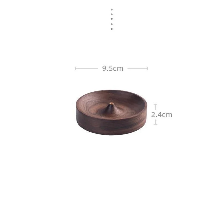 Black Walnut incense burner Handmade Tea Ceremony Tray Holder
