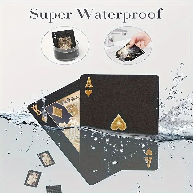 BlackGold Waterproof Playing Cards Deck