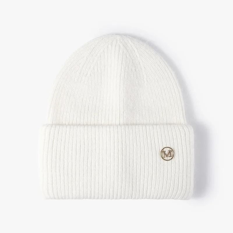 Womens Premium Rabbit Fur Blend Thermal Beanie